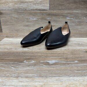 Seychelles Black Leather Loafers Women's Size 7